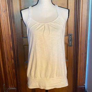 Velvet by Graham Spencer ruched cutaway tank